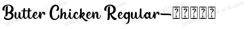 Butter Chicken Regular字体转换
